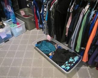 Closets & Racks of Ladies Clothing, Sizes M-XL