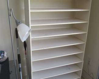  Storage Shelving Unit + Task Lighting