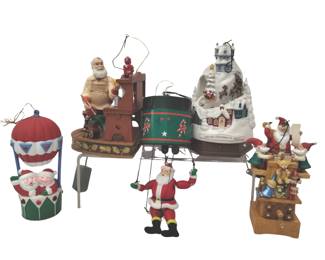 Hallmark Christmas Ornaments Magic Motion Light + Mechanical Crank
