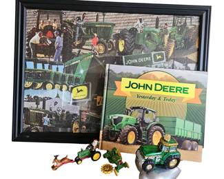 Framed John Deere Puzzle Book + Tractor Toys
