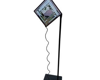 Art Stained Glass Sun Catcher Floor Standing Sculpture