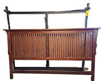 Bed Frame Headboard & Armoire Solid Wood Furniture Mission Style Vargas