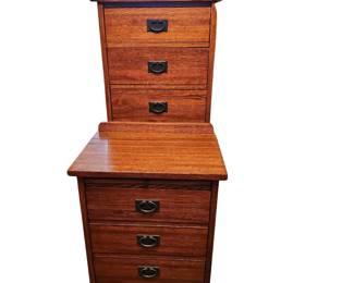 Chest & Bedside Table Solid Wood Furniture Mission Style Vargas