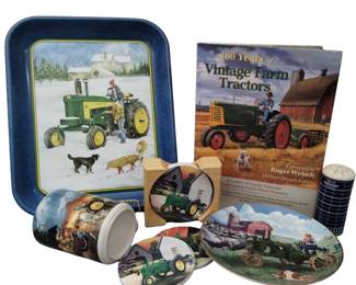 John Deere Tin Tray Coaster Mug Book Harvestore Silo Shaker