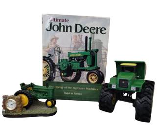 John Deere Monster Treads Truck Book Tractor Clock