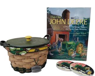 John Deere Longaberger Basket Book Coasters