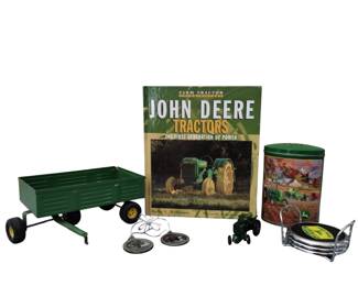 John Deere Toy Trailer Canister Ornaments Book Chrome Coasters Rack