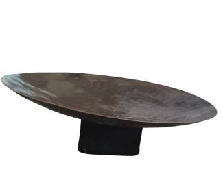 Hammered Brass or Copper? Metal Birdbath Top