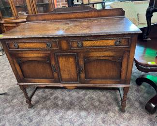 Barley Twist Server/Phonograph Cabinet