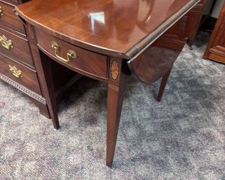 Mahogany Drop Side End Table
