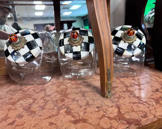 3 Mackenzie Childs Canisters/ Candy Jars