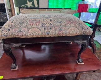 Ball in Claw Footed Bench