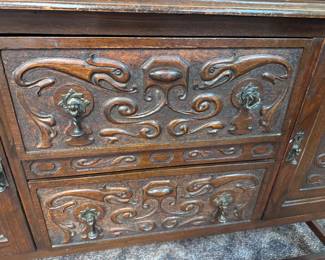 Detail of dolphin motif