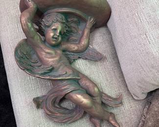 Large Cherub Wall Shelf