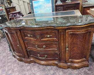 Sideboard w/ faux marble top by Unique Furniture