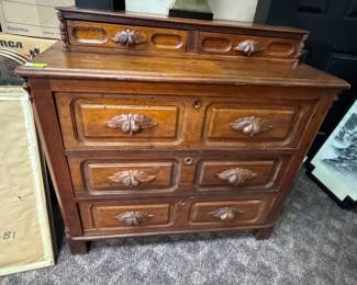 Victorian Chest w/ Carved Handles