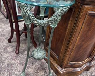 Metal and glass Stand