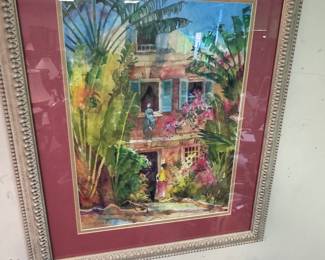 Nicely Framed and Matted signed print