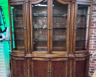 Large Lighted China Cabinet by Unique Furniture