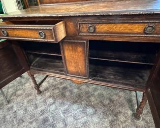 Detail of Cabinet Open