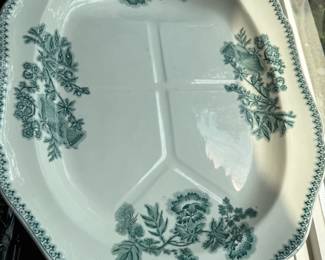 Large Beautiful Antique Staffordshire Platter