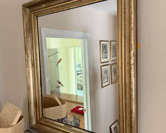 19th Century American Gilt Wood Mirror