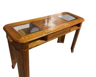 Glass top couch table