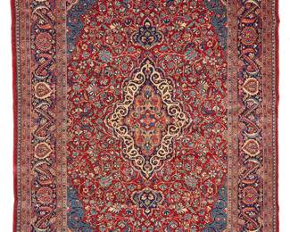 2028
A Kashan rug
Early 20th century
Wool on cotton foundation
6' 3" L x 4' 3" W
Estimate: $800 - $1,200