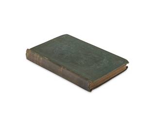 2048
Harriet Beecher Stowe
(1811-1896)
"Uncle Tom's Cabin," 1852
Hardcover book
Stowe, Harriet Beecher. "Uncle Tom's Cabin." London: C. H. Clarke & Co, 1852
Early UK Edition
With gilt-stamped spine and blind-stamped front boards on green cloth
9" H x 6.125" W x 1.125" D
Estimate: $200 - $300