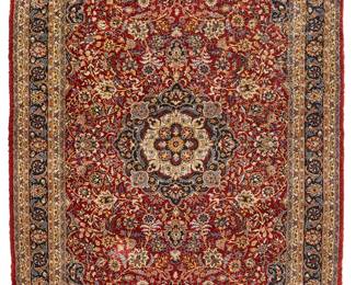2043
A Qom rug
20th century
Wool on silk foundation
6' L x 4' 1.5" W
Estimate: $500 - $700