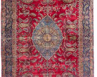 2030
A Kashan rug
Early 20th century
Wool on cotton foundation
13' 5" L x 9' 7" W
Estimate: $2,000 - $3,000