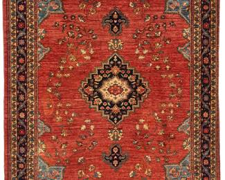 2377
A Hamadan rug
Early/mid-20th century
Wool on cotton foundation
4' 11" L x 4' 1" W
Estimate: $500 - $700