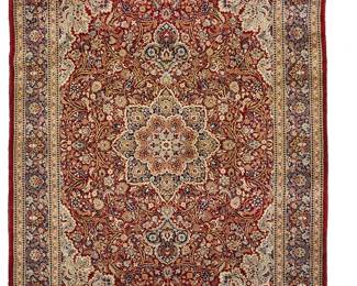 2042
A Qom rug
Mid-20th century
Wool on silk foundation
6' 1" L x 4" W
Estimate: $500 - $700