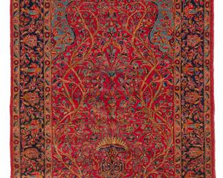 2442
A Fereghan garden prayer rug
Early 20th century
Wool on cotton foundation
6' 5" L x 4' 4" W
Estimate: $600 - $800