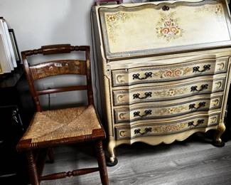 Beautiful Old Desk and Old Chair