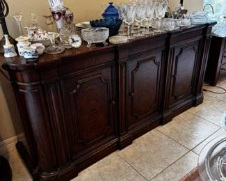 Miscellaneous glassware and a Vintage Buffet