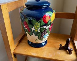 Nonnie's Cobalt Blue Biscotti Jar