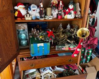 Lots of Christmas Joy plus the dresser