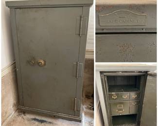 Antique floor safe, The Safe-Cabinet Company. (For local Greenville residents, this safe belonged to James “Pat” Patterson of Patterson Insurance Agency.)