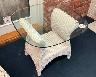 LLOYD LOOM FLANDERS all weather wicker. Each piece is marked and numbered.