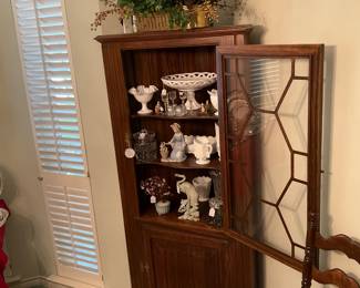 Second corner cabinet in the dining room.