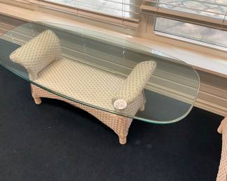 LLOYD LOOM FLANDERS all weather wicker. Each piece is marked and numbered.