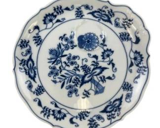 Blue Danube Japan Blue Onion Snack 8 1/4 Plates (3)