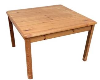 Shaker Style Knotty Pine Table - Coffee Table Or Kids Craft Table
