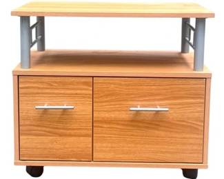 Metal And Wood Side Table