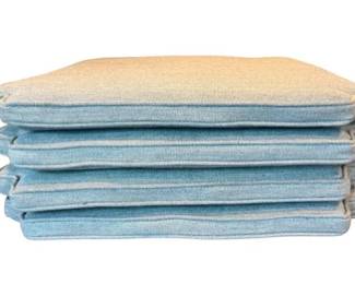 Four Gloster Gray Fabric Cushions - Zippered