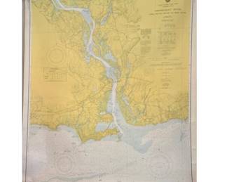 Set Of 7 Nautical Charts