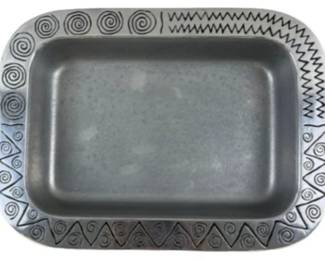 WILTON ARMETALE Reggae PEWTER Rectangle Serving Tray Platter
