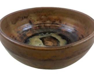 Glazed Stoneware Studio Pottery Bowl - Signed