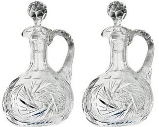 American Brilliant Cut Glass Cruets